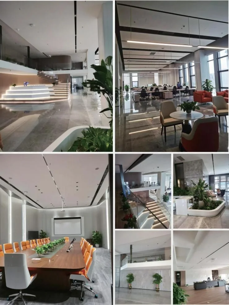 光影嘉筑完成的现代办公空间案例拼图