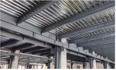 工业建筑钢结构楼板实景